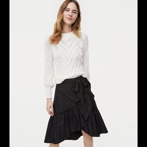 *SALE* LOFT Ruffle Wrap Skirt